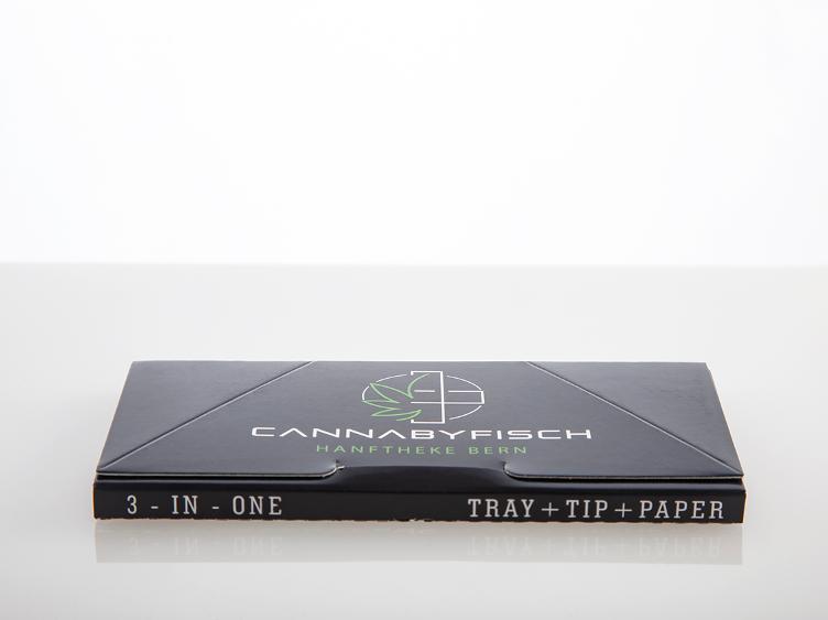 CANNABYFISCH 3in1 Tray+Tips+Papers - 0